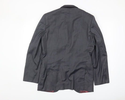 1860 Men's Grey Blazer, 38 Regular, Business Classic