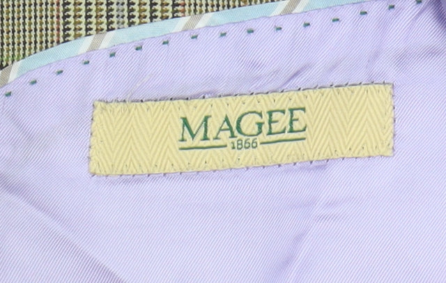 Magee Men's Multicoloured Check Blazer 44R Regular
