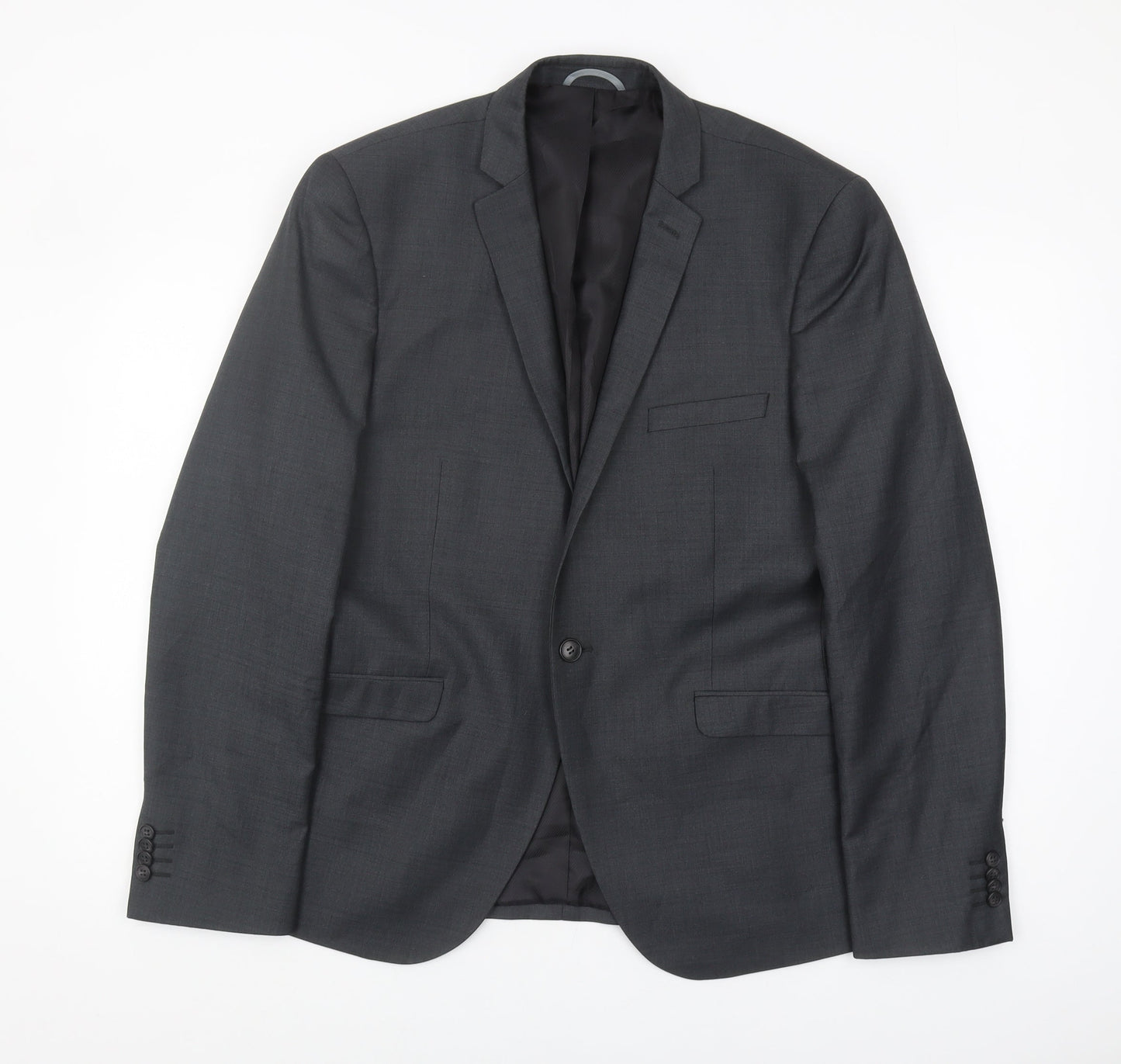 Burton Menswear Men's Grey Slim Blazer 42 Regular