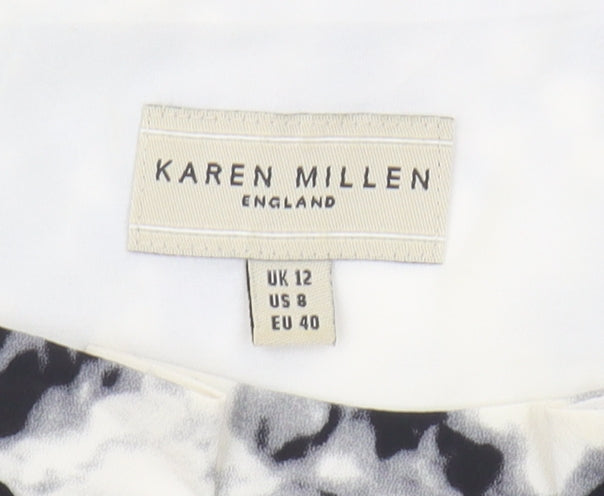 Karen Millen Women's Multicoloured Sheath Dress Size 12