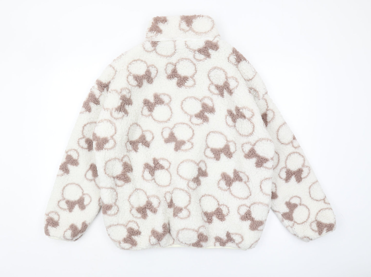 Disney Women L Ivory Minnie Mouse Sweatshirt