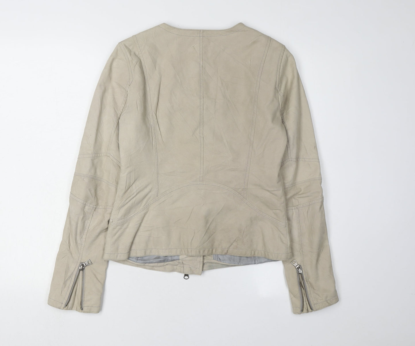 Banana Republic Women's Beige Leather Jacket XS