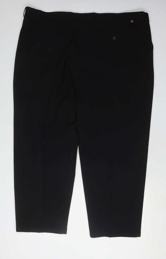 Farah Men's Black Trousers Size 46, New With Tags