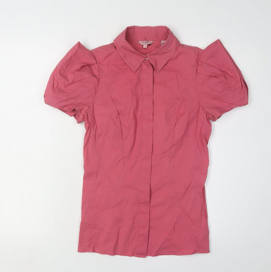 Ted Baker Women's Pink Collared Blouse XS