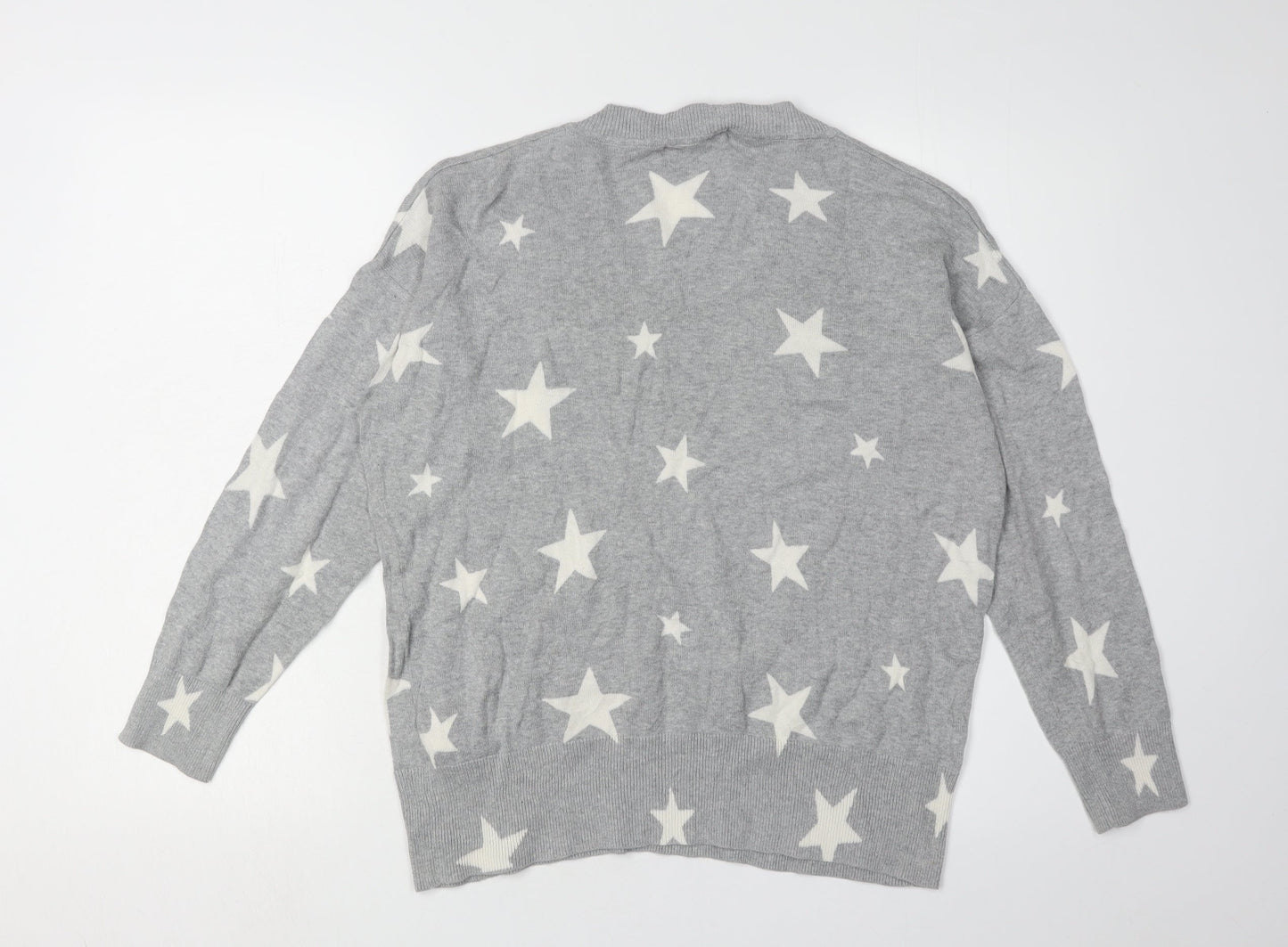 Marks and Spencer Women's Grey Star Pullover Jumper M