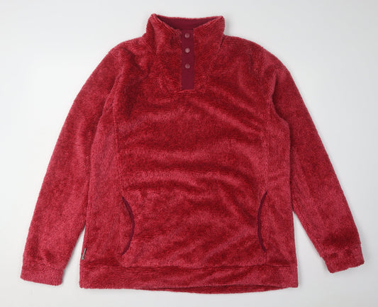 Peter Storm Women's Red Henley Sweatshirt Size 18