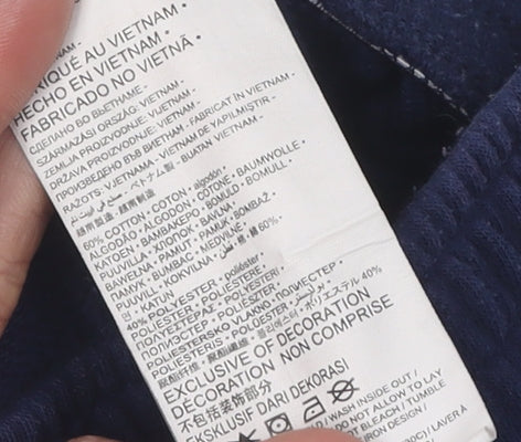 Nike Boys Blue Jogger Trousers XS Cotton Blend