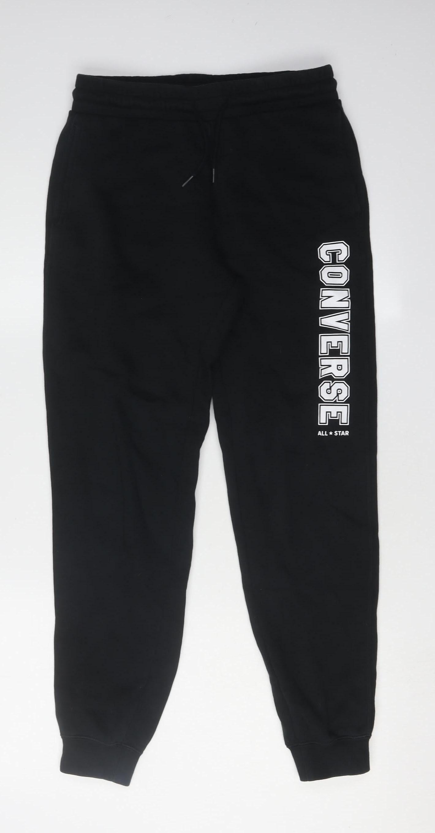 Converse Unisex Black Jogger XS Casual Elastic Waist