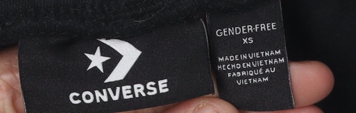 Converse Unisex Black Jogger XS Casual Elastic Waist