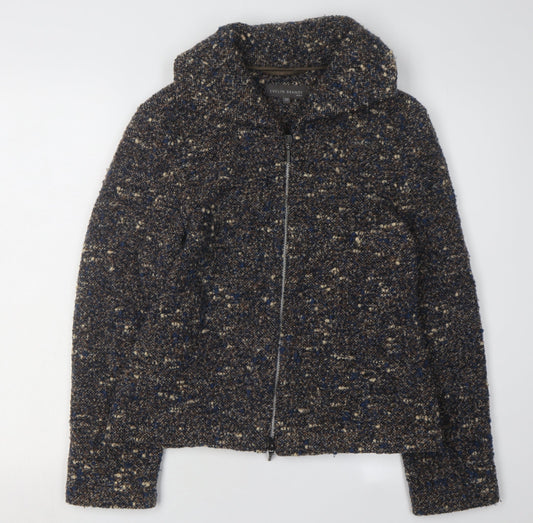 Evelin Brandt Women's Multicolour Tweed Jacket Size 8