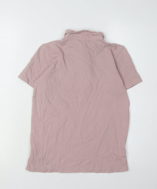 Farah Boys Pink Polo Shirt, Size 10-11, Short Sleeve