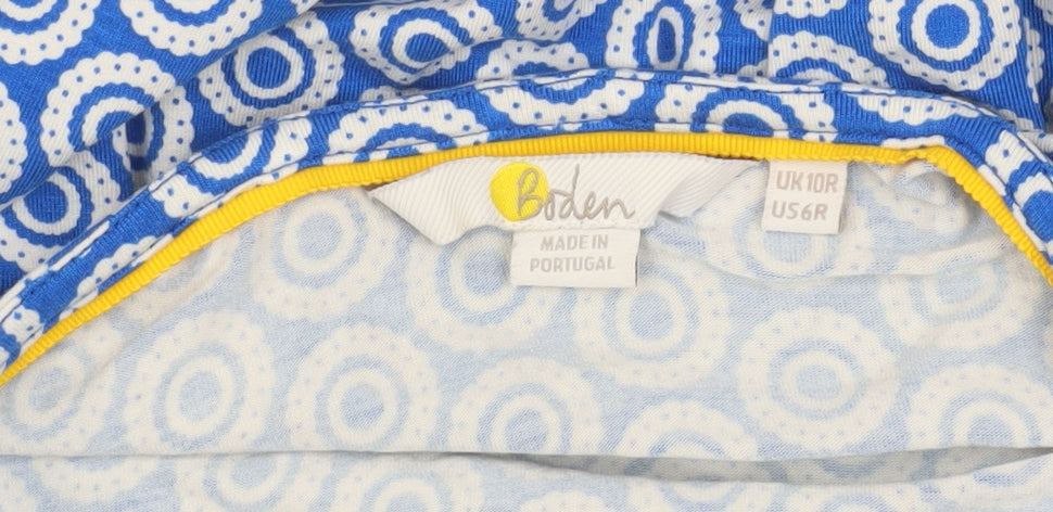 Boden Women's Blue Wrap Dress Size 10 - Summer Casual