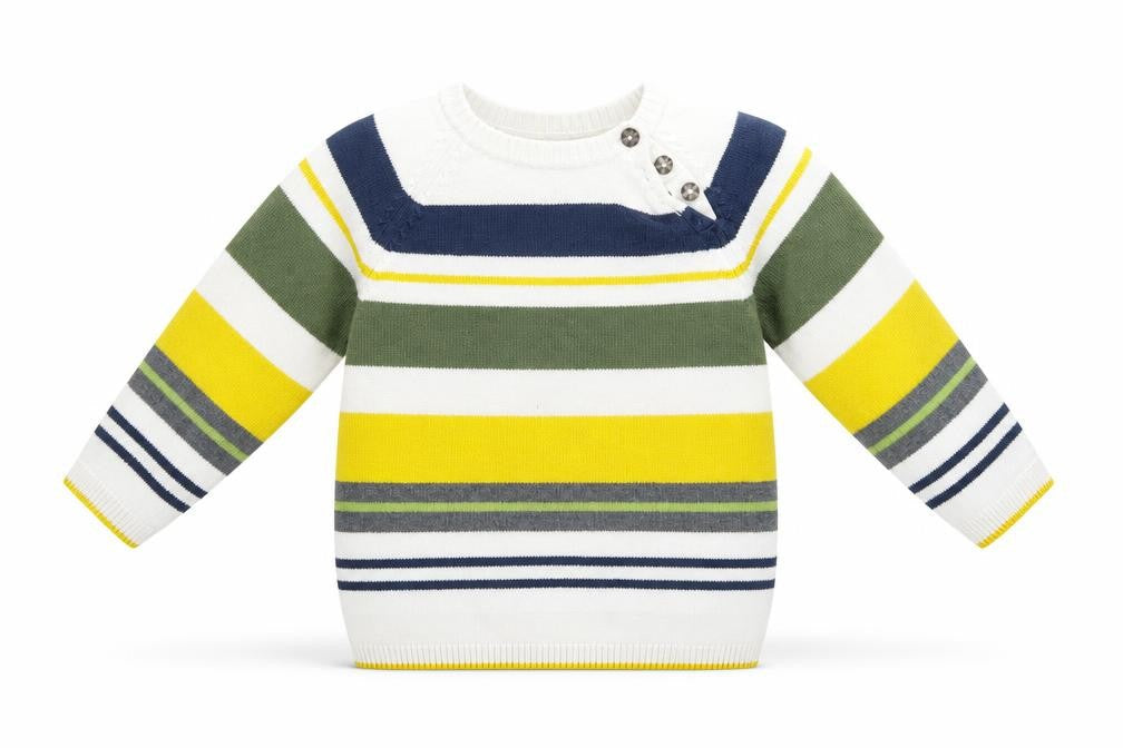 H&M Unisex Baby Multicoloured Striped Pullover 12-18 Months