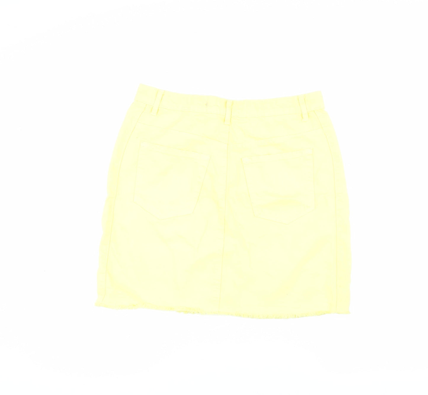 Brave Soul Women's Yellow Denim Pencil Skirt Size 12