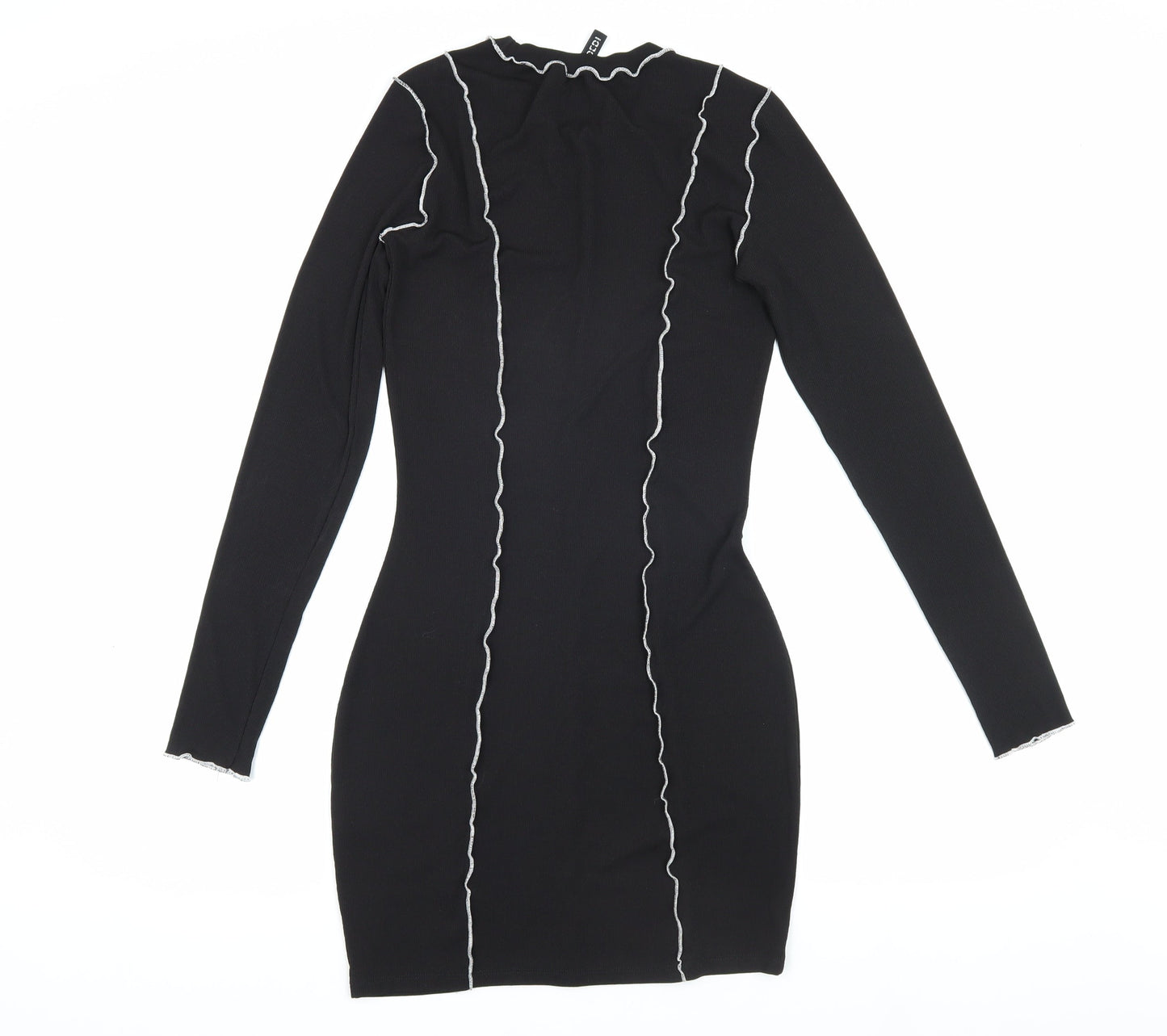 DIVIDED Women's Black Bodycon Mini Dress, Size S