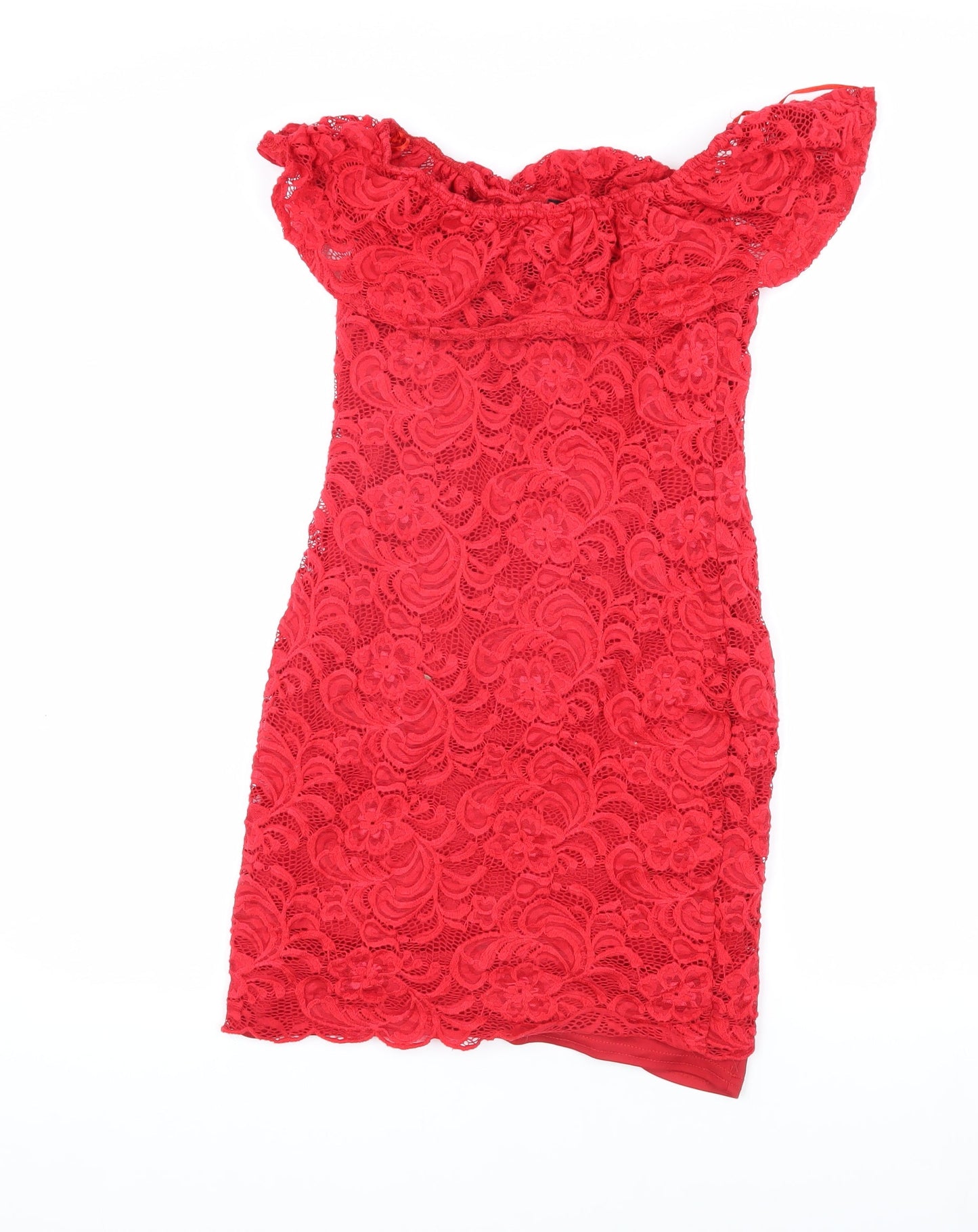 Select Women's Red Sheath Dress Size 10 Party