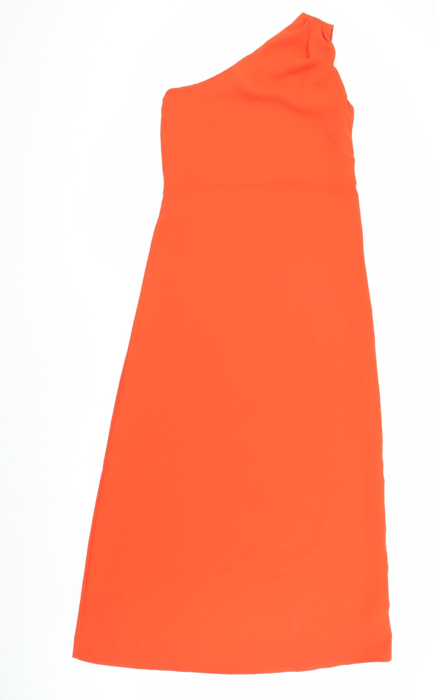 Marks and Spencer Women's Orange One Shoulder Midi Dress