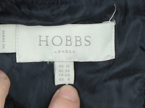 Hobbs Women's Blue Sheath Dress, UK 12, Classic Style