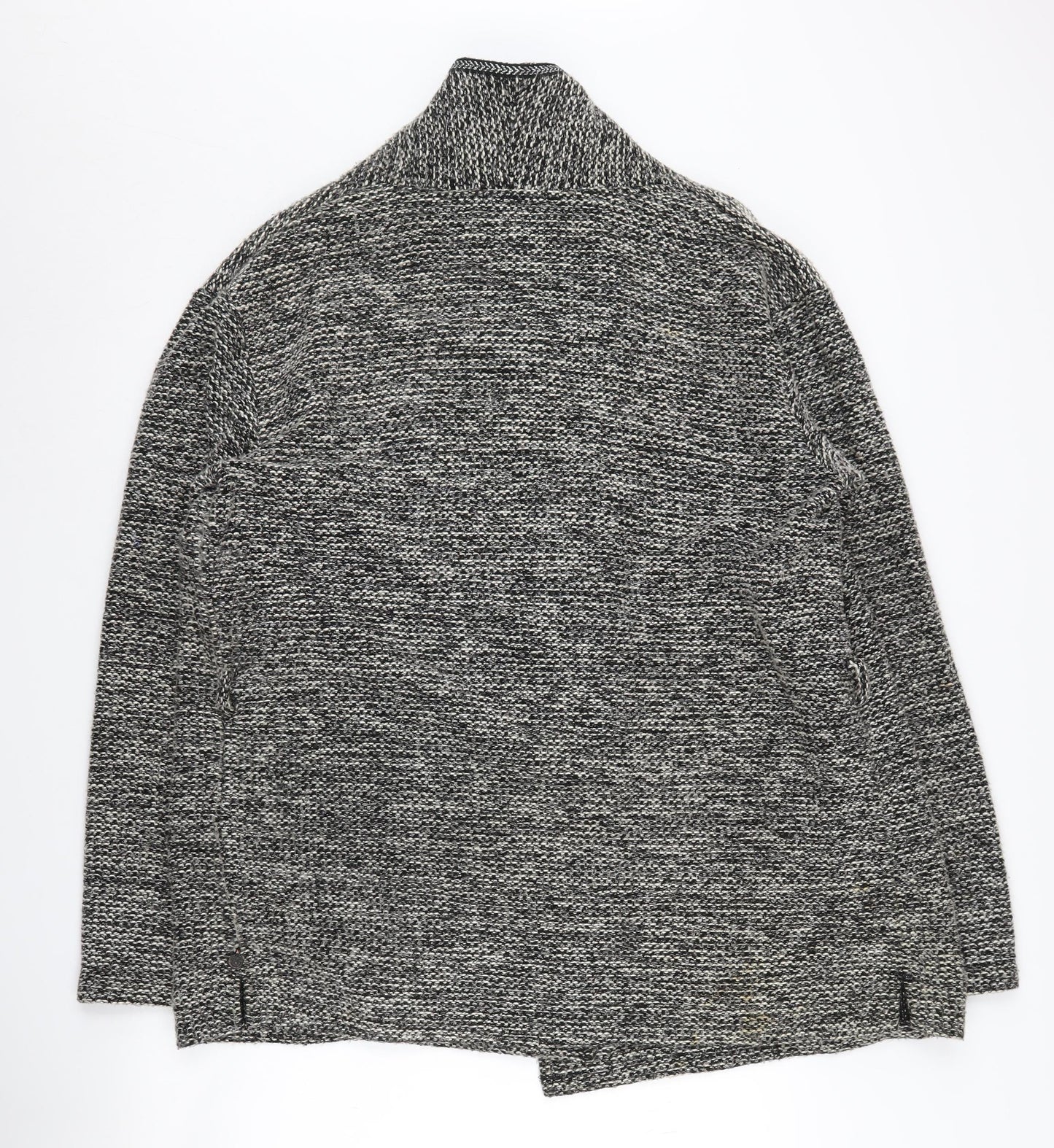 Maison Scotch Women's Grey Chunky-Knit Jumper, Size 4