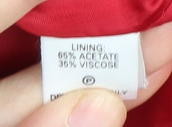 Hobbs Women’s Red Blazer Size 8 Bouclé