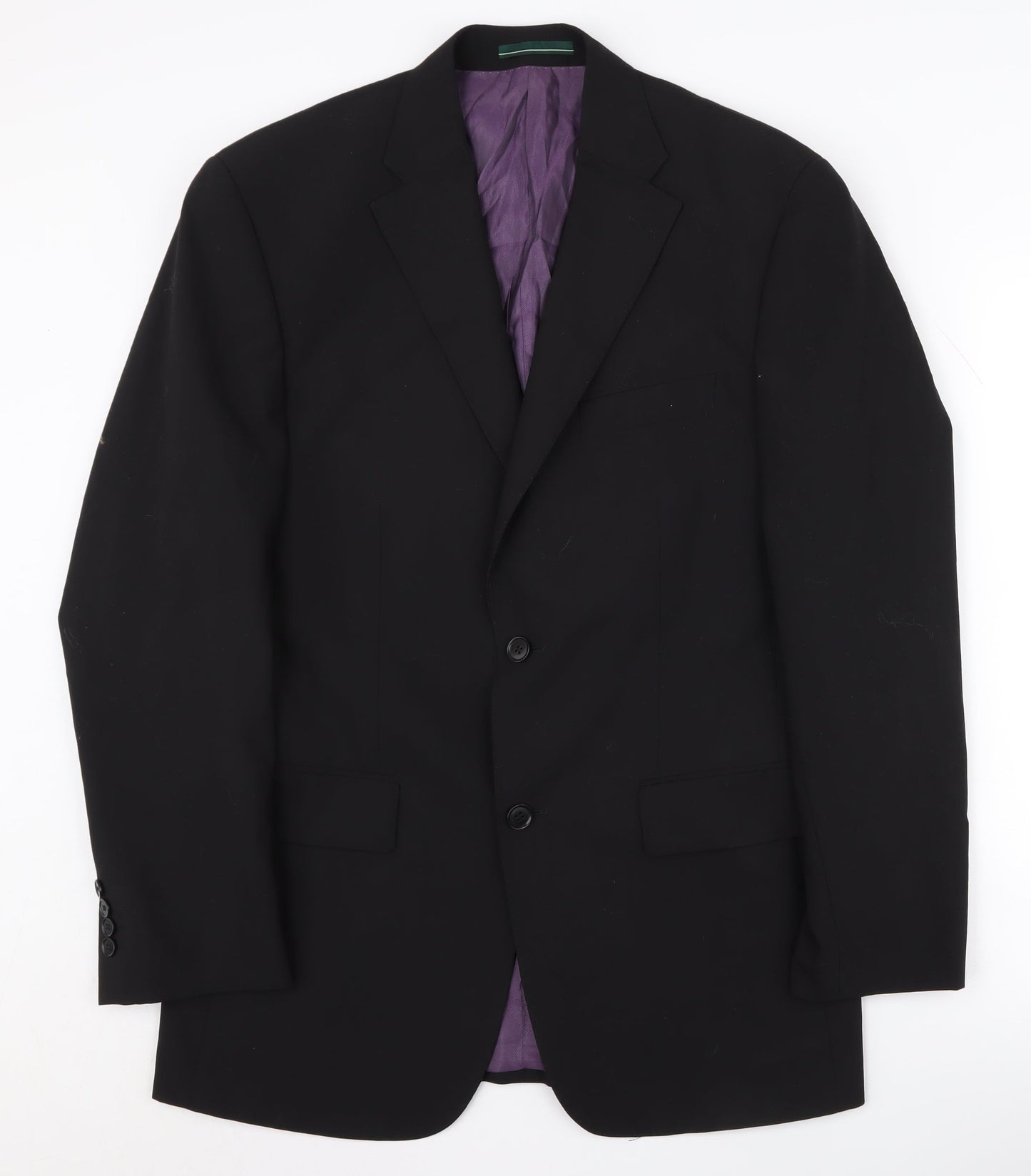 Greenwoods Black Men's Blazer, Size 38R Formal Jacket