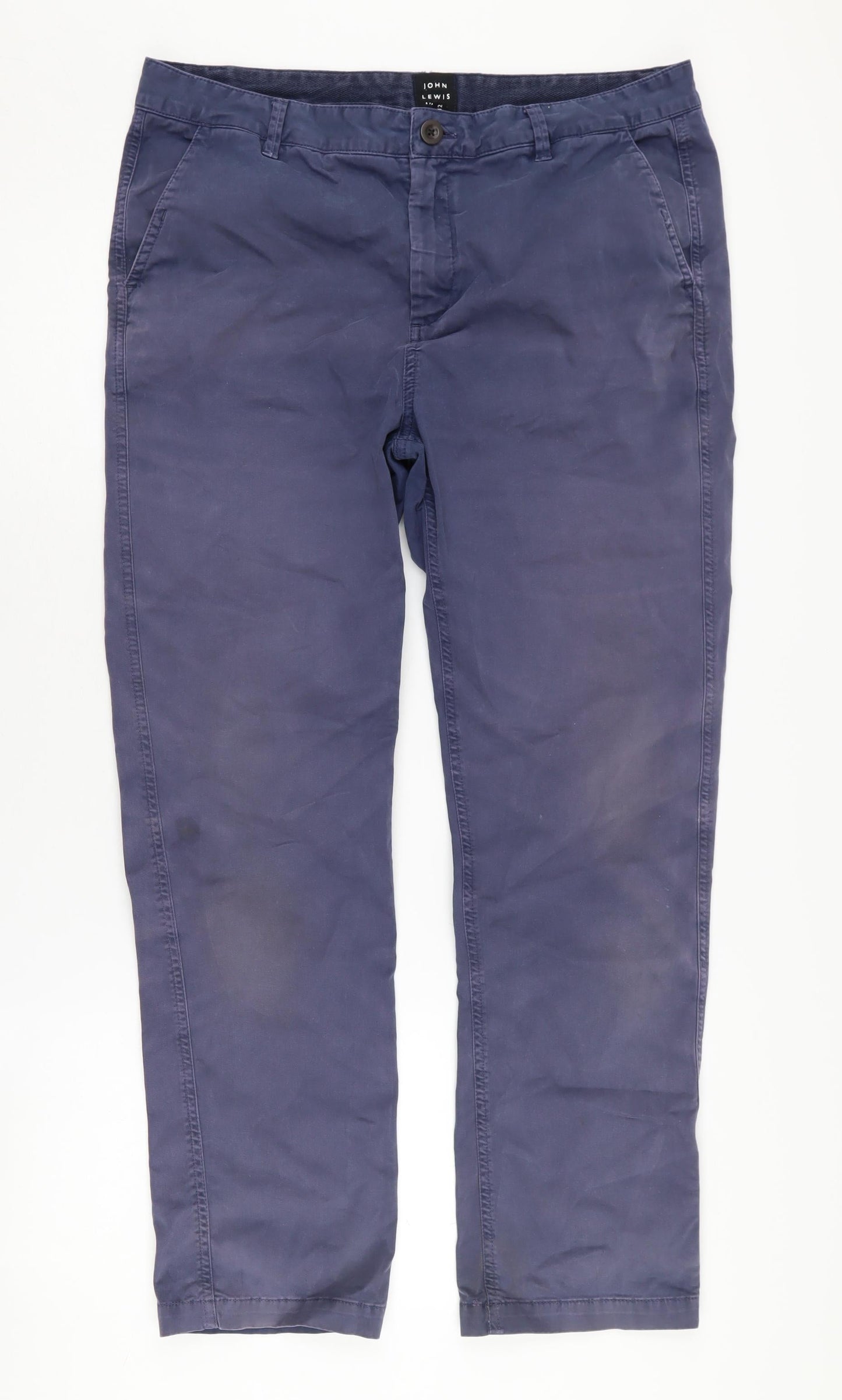 John Lewis Women's Blue Chino Trousers Size 12