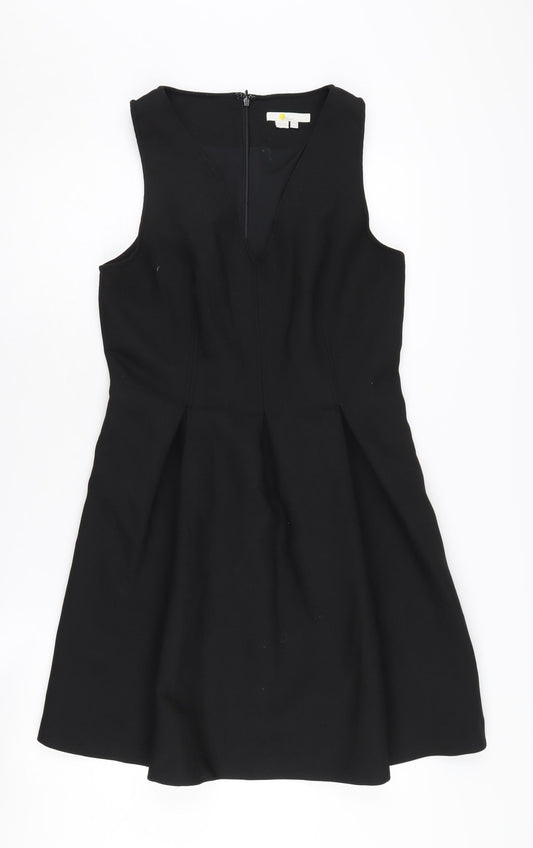 Boden Women's Black V-Neck Sleeveless Dress Size 10