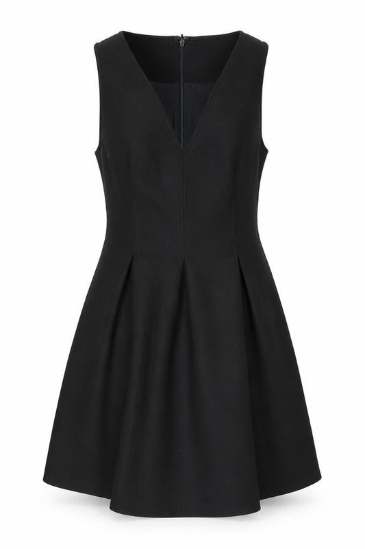 Boden Women's Black V-Neck Sleeveless Dress Size 10