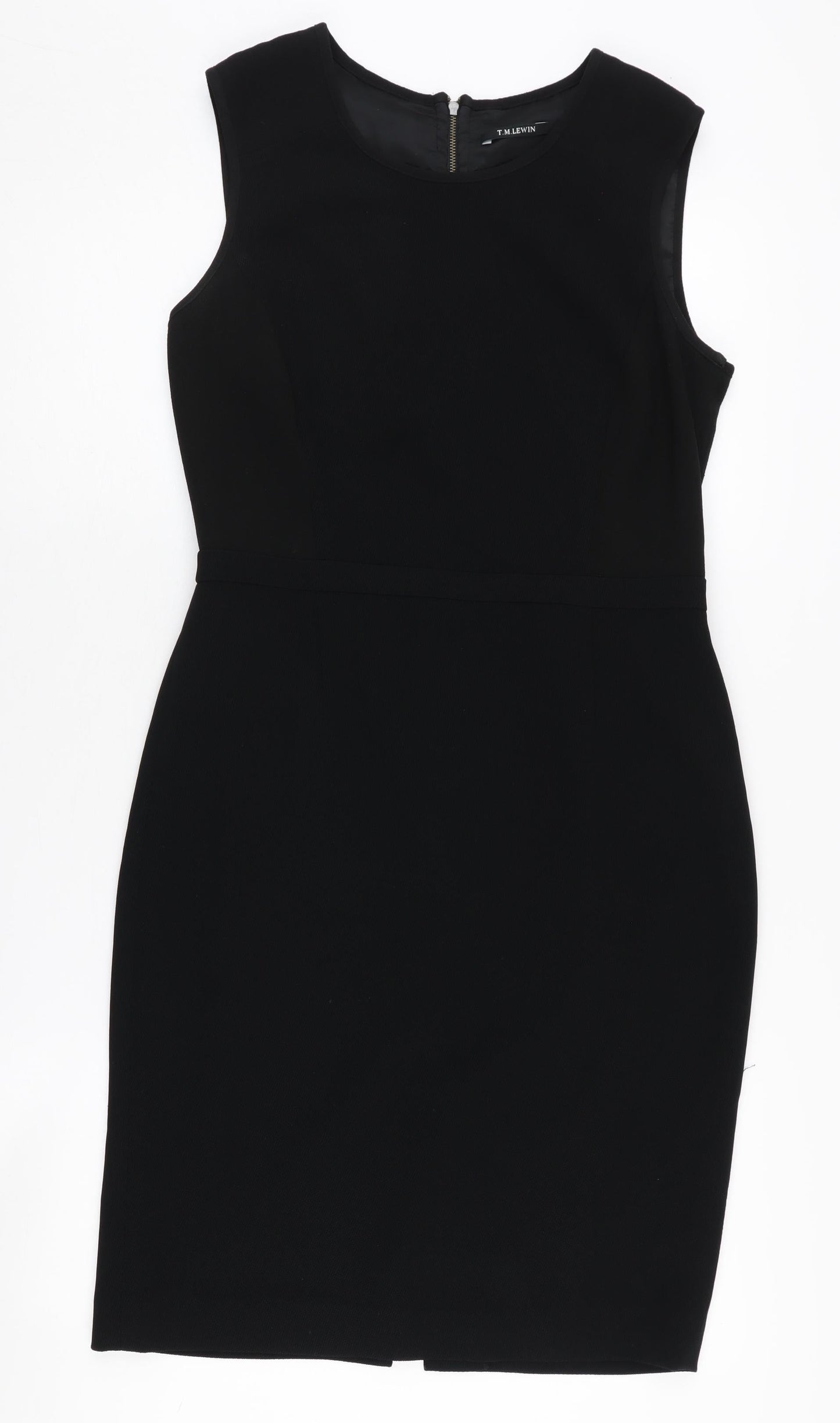 T.M. Lewin Women's Black Sheath Dress Size 10 Business