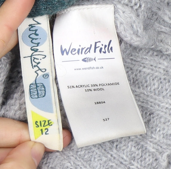 Weird Fish Women's Multicoloured Pullover Jumper Size 12