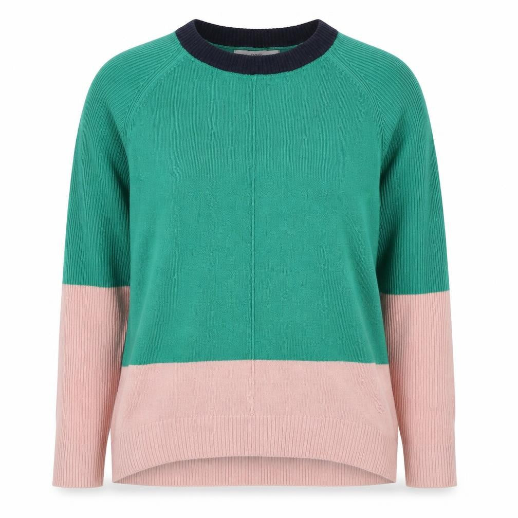 Next Women's Green & Pink Crew Neck Jumper S