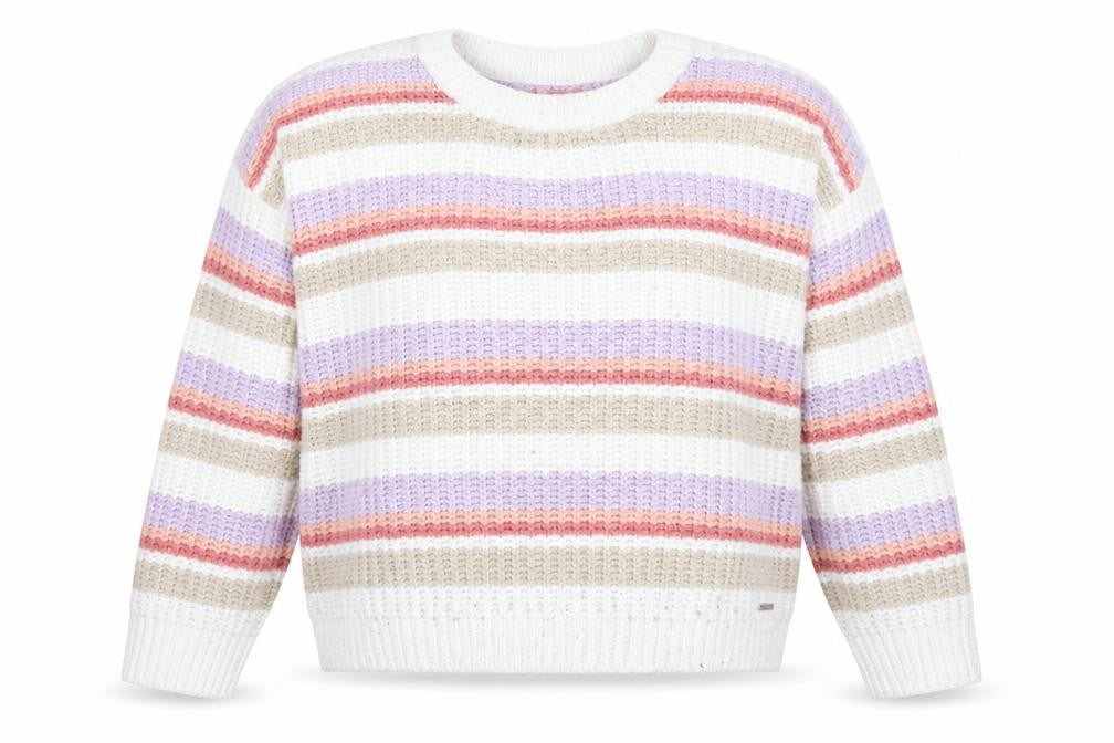 Womens UK L Regular Hollister Multicoloured Pullover Waffle-Knit