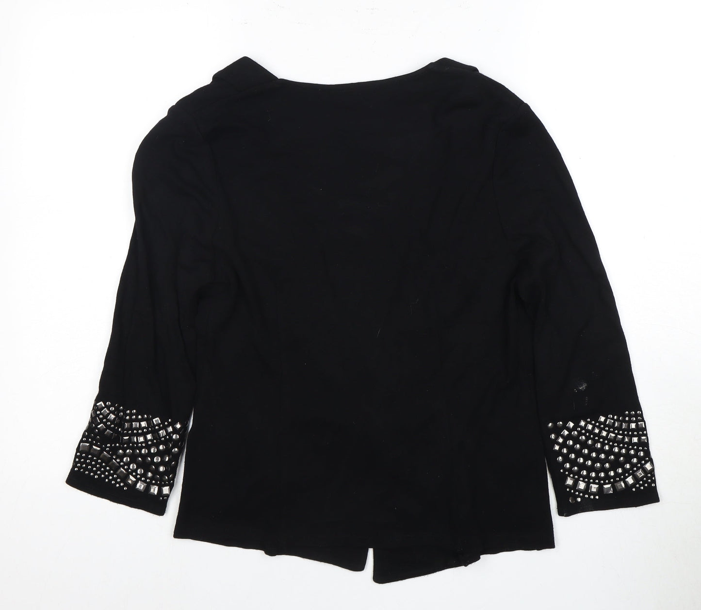 Wallis Women’s Black Studded Open Front Cardigan - S