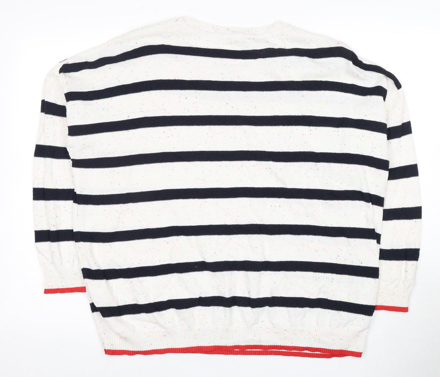 Next Women's White Striped Pullover Jumper Size 18