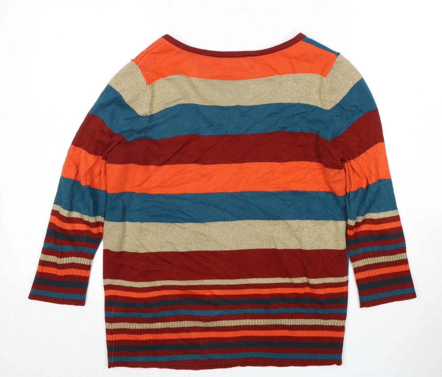Marks and Spencer Women's Multicoloured Striped Button-Up
