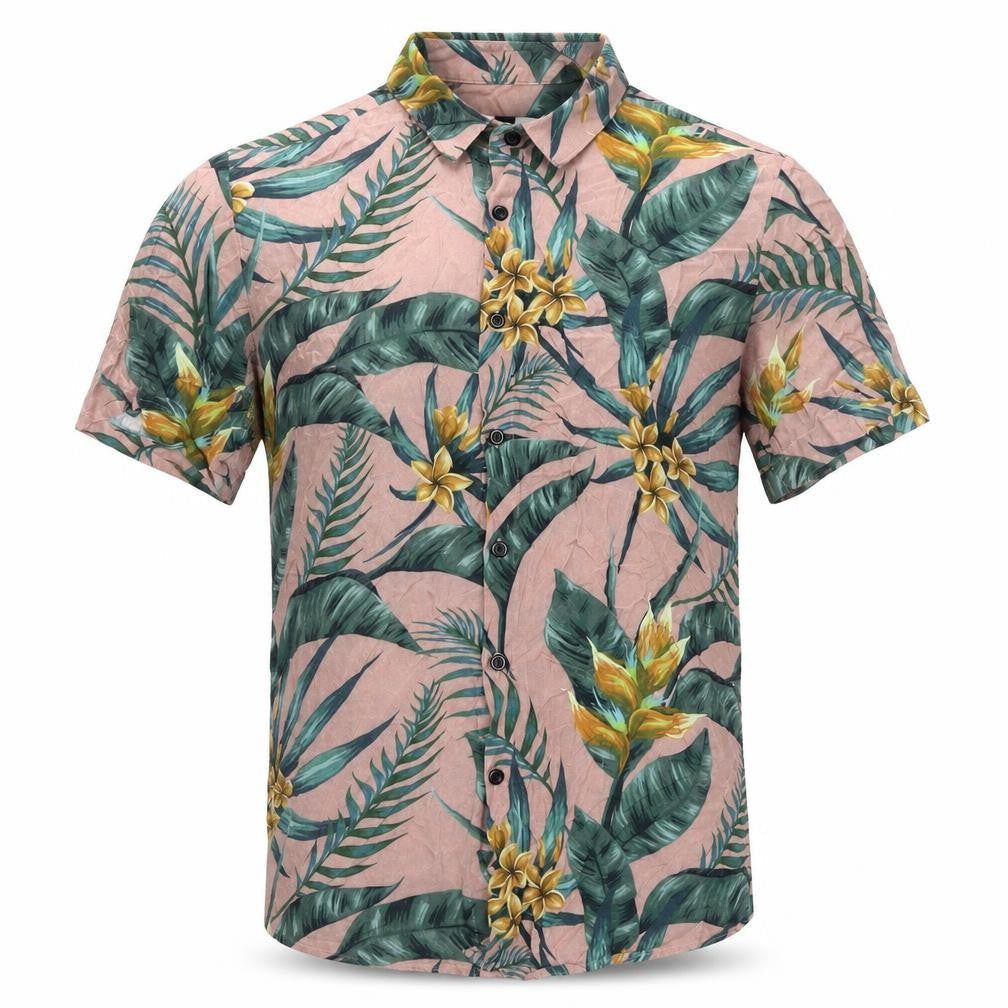 Topman Men's Floral Short Sleeve Shirt Multicoloured S