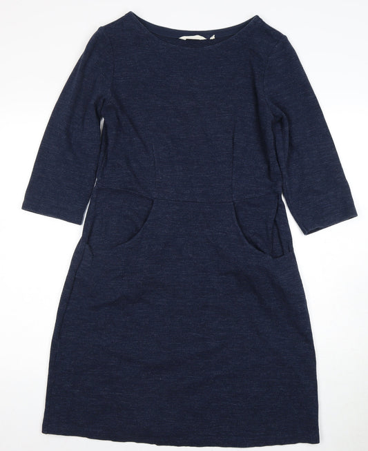 Seasalt Women’s Blue Knee-Length Shift Dress, Size 12