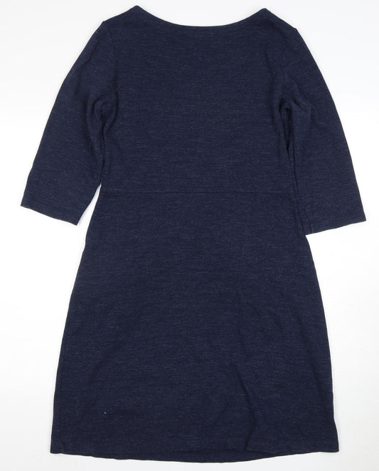 Seasalt Women’s Blue Knee-Length Shift Dress, Size 12
