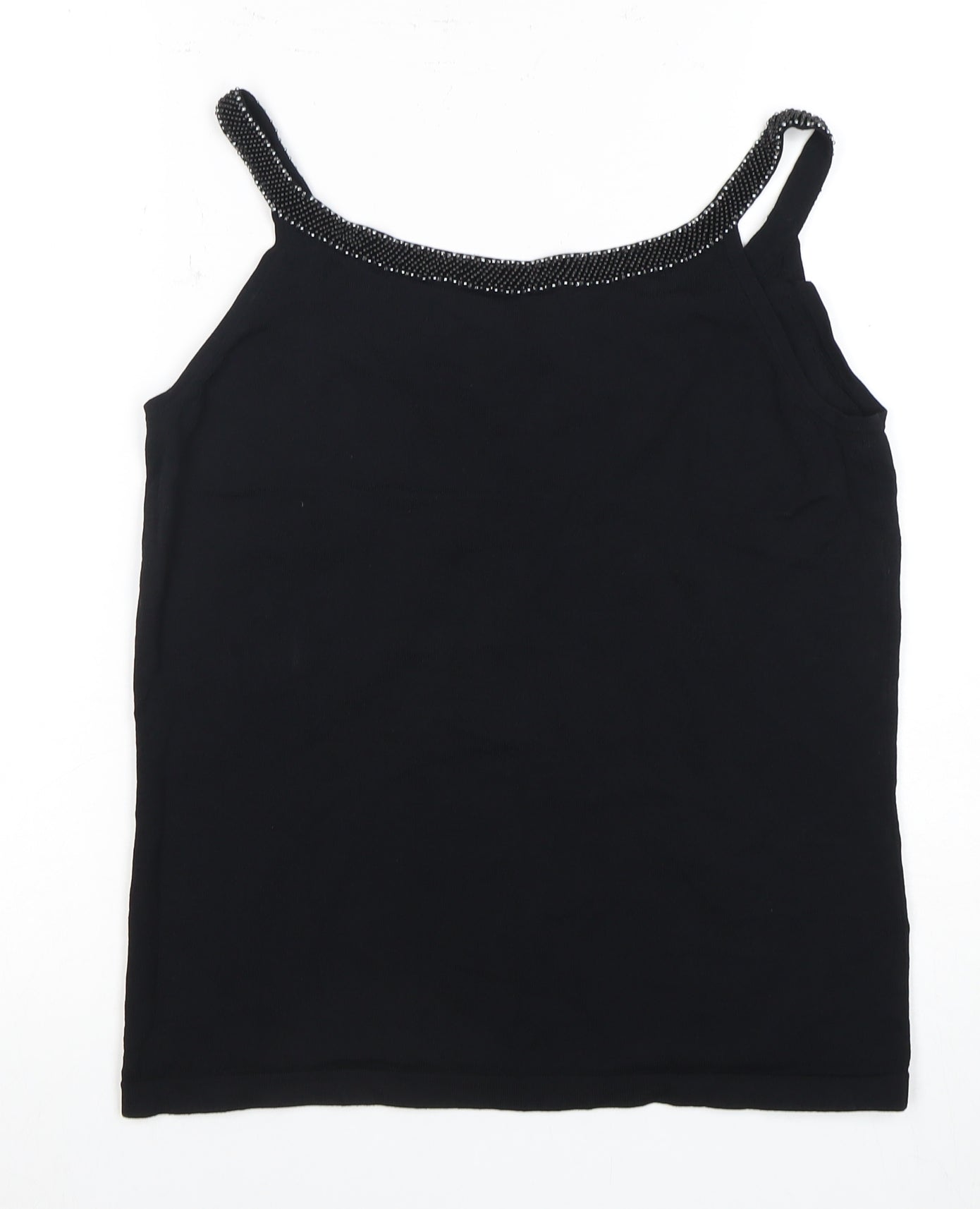 Windsmoor Women’s Black Camisole Tank - Beaded, S