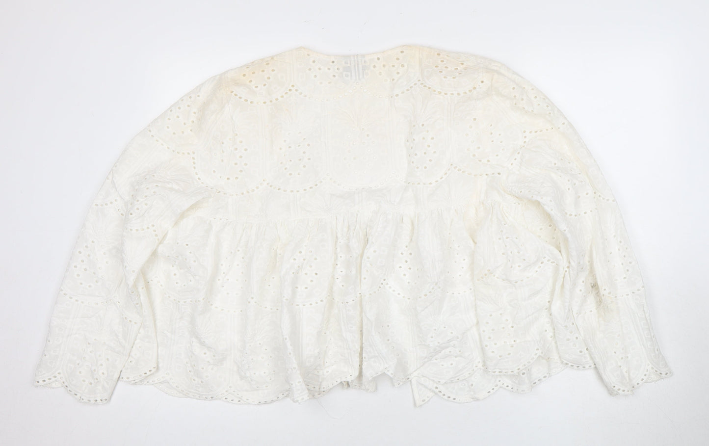 ASOS Women's White Long Sleeve Blouse Size 14