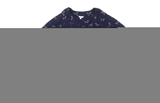 Khost Clothing Women's Blue Animal Print Blouse, Size 12