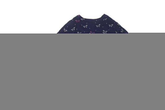Khost Clothing Women's Blue Animal Print Blouse, Size 12