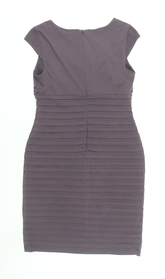 Alexon Women’s Grey Sheath Dress Size 14 Formal