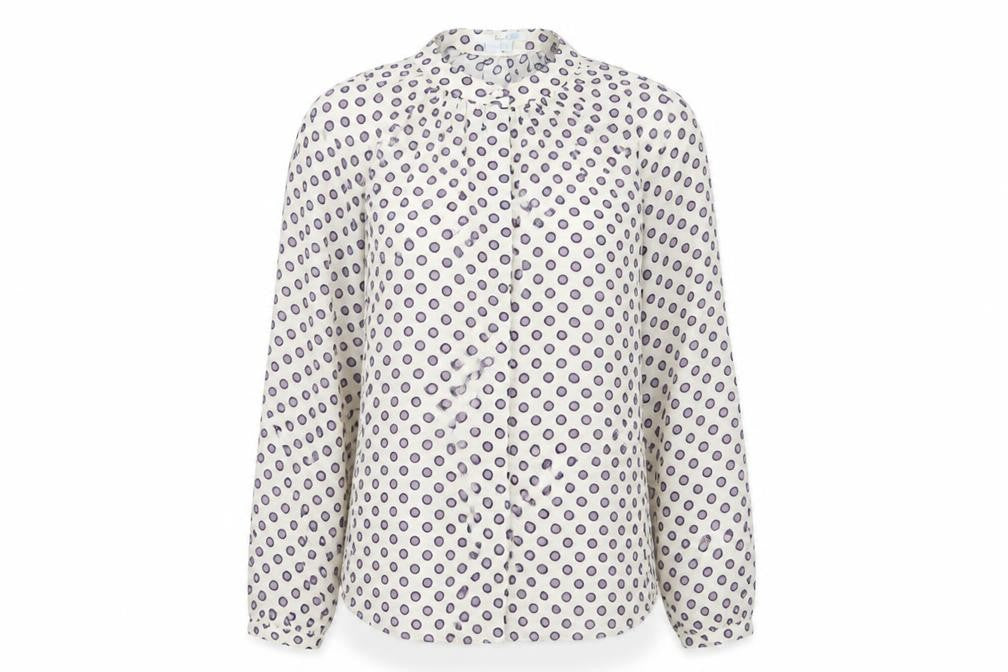 Womens UK Size 8 Boden Beige Viscose Button-Up