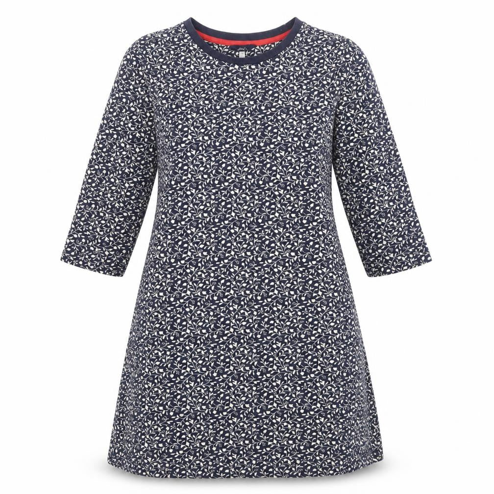 Joules Women's Blue Floral A-Line Dress Size 8