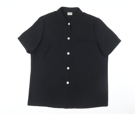 Eastex Women's Black Classic Button-Up Shirt Size 20