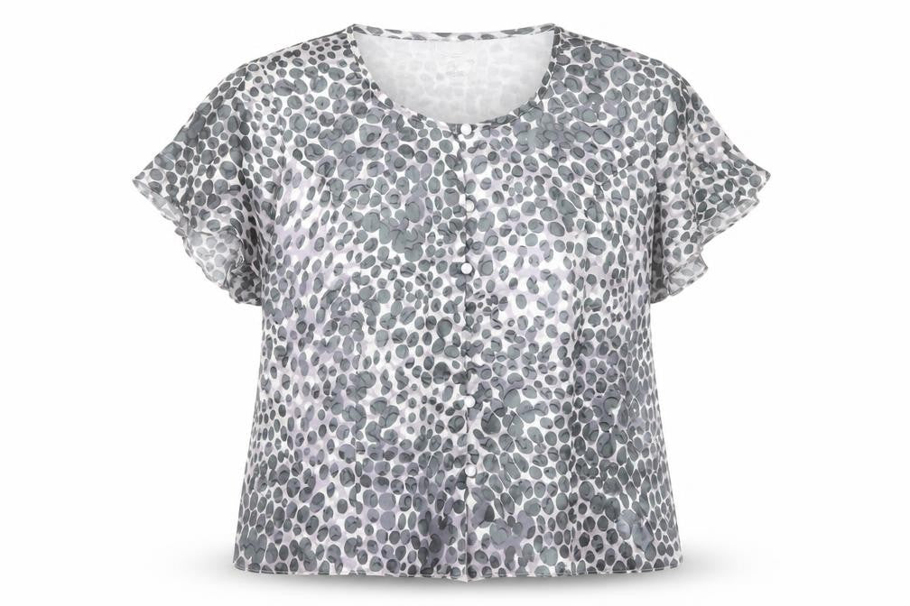 Womens UK Size 22 Eastex Grey Viscose Blend Blouse