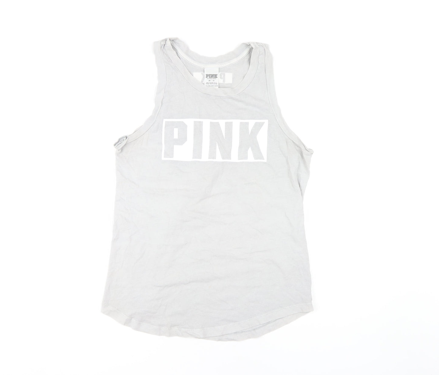Victoria's Secret PINK Women's XS White Cotton Tank
