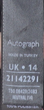 Marks and Spencer Women's Black Sheath Dress Size 14