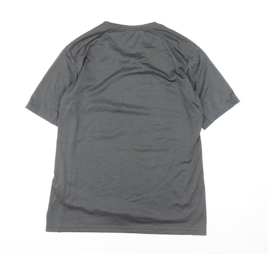 Adidas Women's Grey M Activewear T-Shirt for Gym